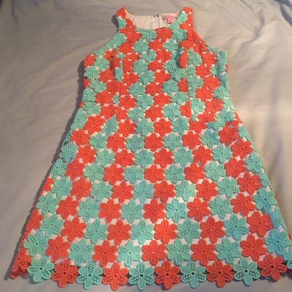Lilly Pulitzer Crochet Lace Shift Dress - Picture 1 of 2